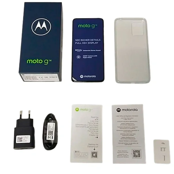 Смартфон Motorola Moto G14 4/128Gb Sky Blue купить,NaN
