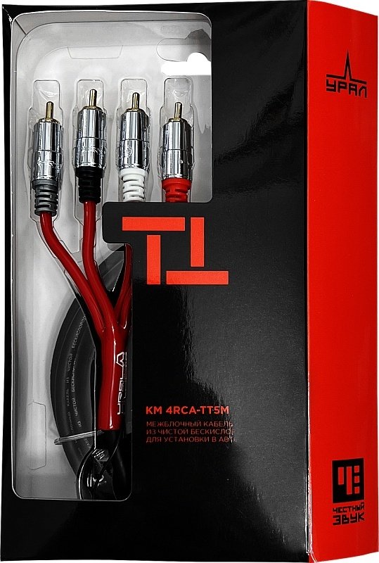 УРАЛ кабель ТТ КМ 4RCA-ТТ5М 1 шт