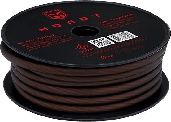 УРАЛ КАБЕЛЬ СИЛОВОЙ МТ4 ЧЕРНЫЙ 15 м.