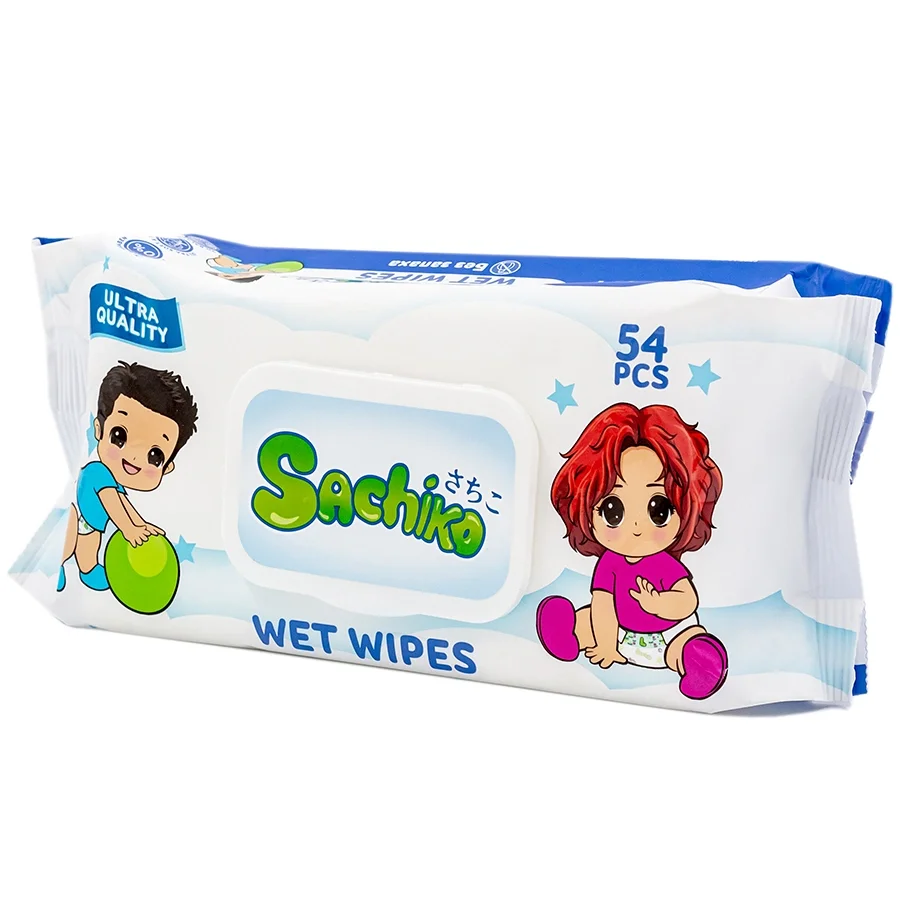 Влажные салфетки Sachiko 54шт 