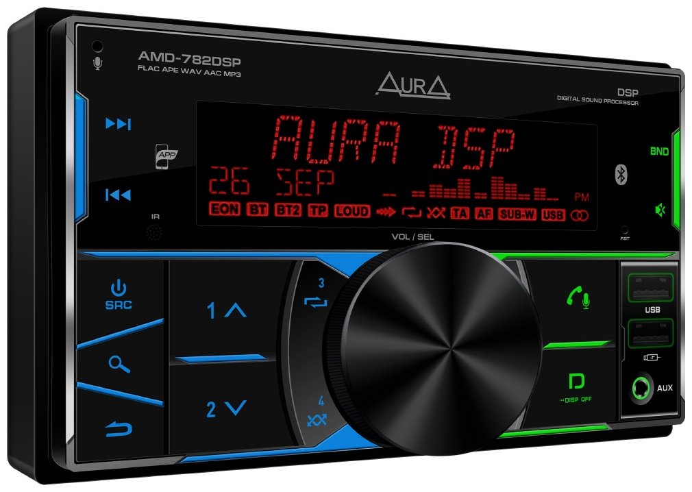 AurA AMD-782DSP 2 DIN универсальная