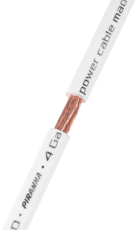 DL Audio кабель Piranha Power Cable 4 Ga White - бухта 50 метров 1 шт купить,97000