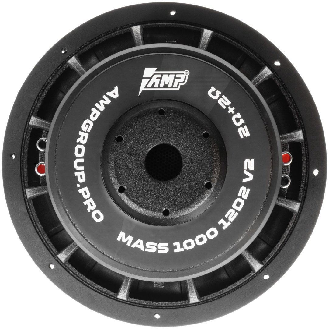 Сабвуфер AMP MASS 1000 12D2 V.2 (2+2 Ом, rms1000) купить,79988