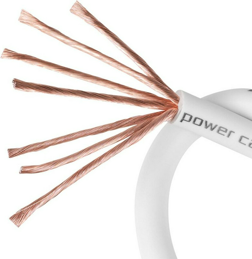 DL Audio кабель Piranha Power Cable 4 Ga White - бухта 50 метров 1 шт