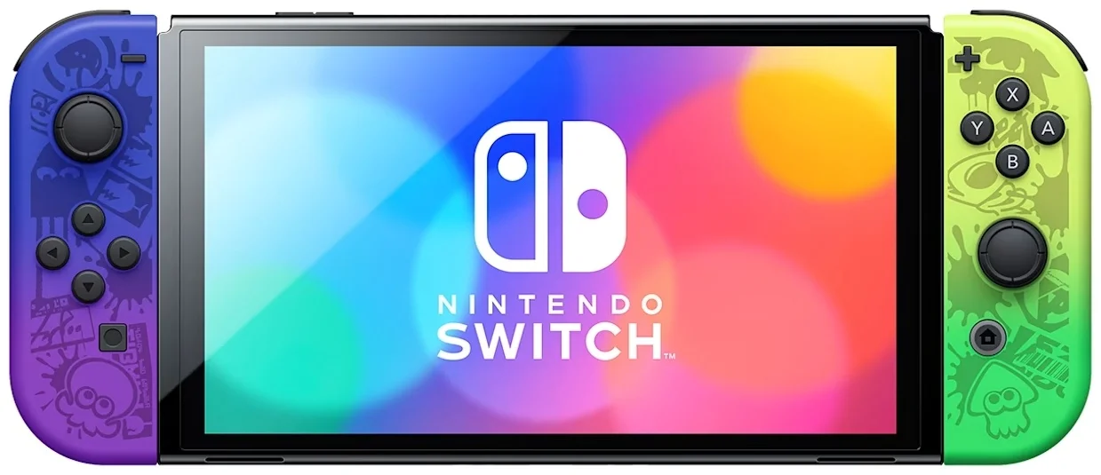 Игровая приставка Nintendo Switch Oled SPLATOON 3 Edition черно-белая купить,0