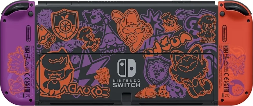 Игровая приставка Nintendo Switch OLED Pokemon Scarlet черно-фиолетовая купить,NaN