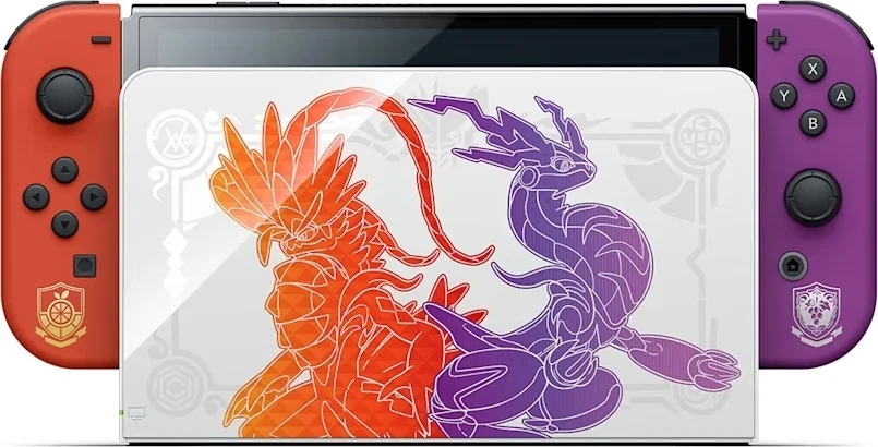 Игровая приставка Nintendo Switch OLED Pokemon Scarlet черно-фиолетовая купить,NaN