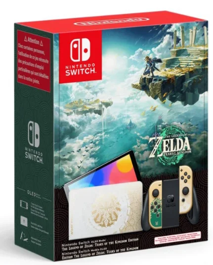 Игровая приставка Nintendo Switch Oled Legend of Zelda золотисто-белая - ForteMarket Игровая приставка Nintendo Switch Oled Legend of Zelda золотисто-белая купить,0