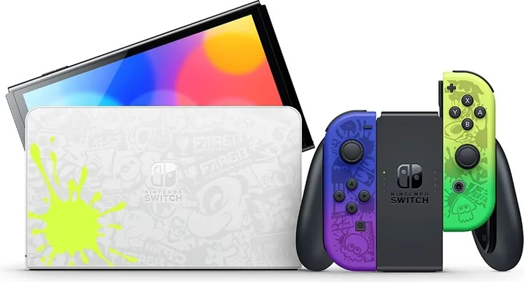 Игровая приставка Nintendo Switch Oled SPLATOON 3 Edition черно-белая