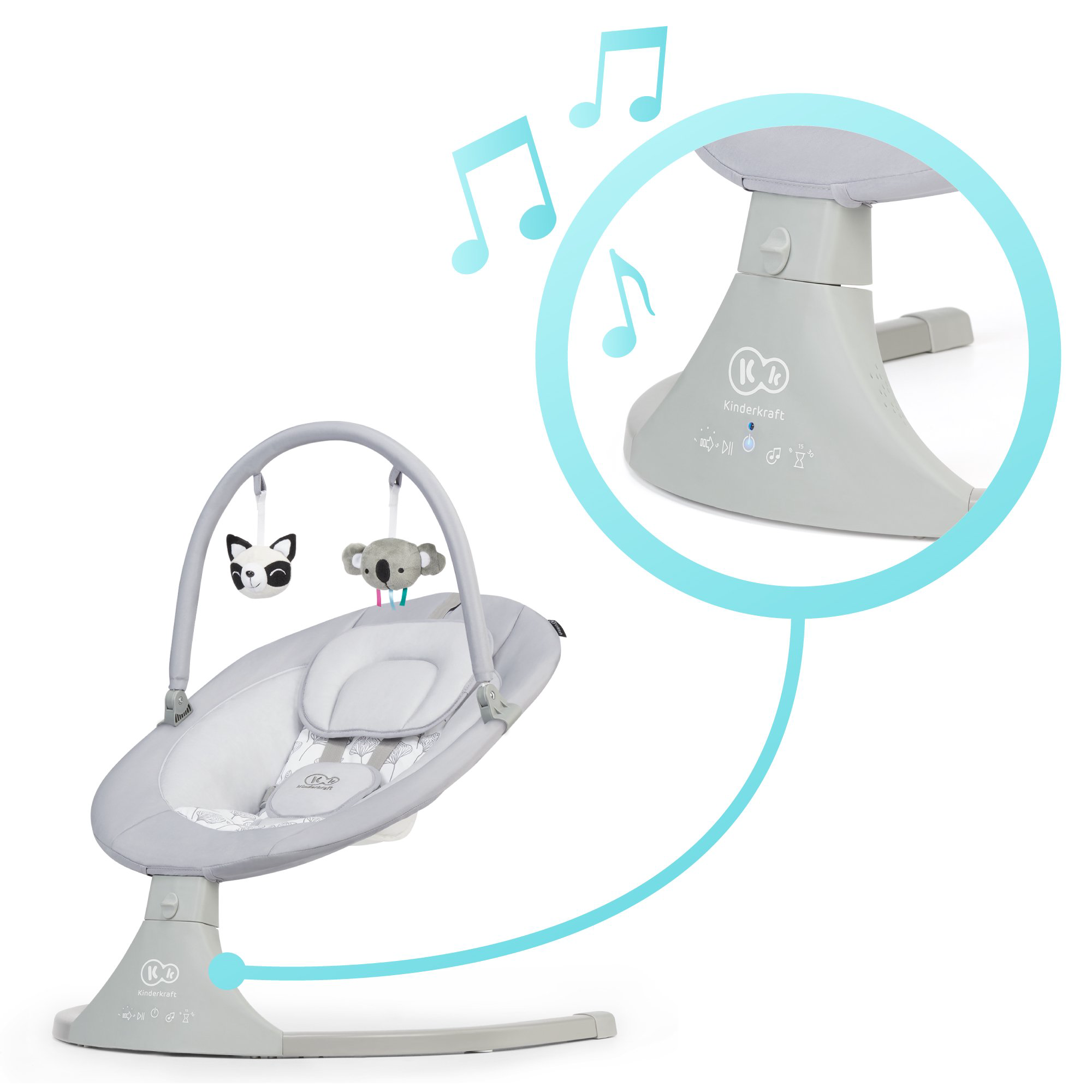 Колыбель Kinderkraft LULI Grey купить,NaN