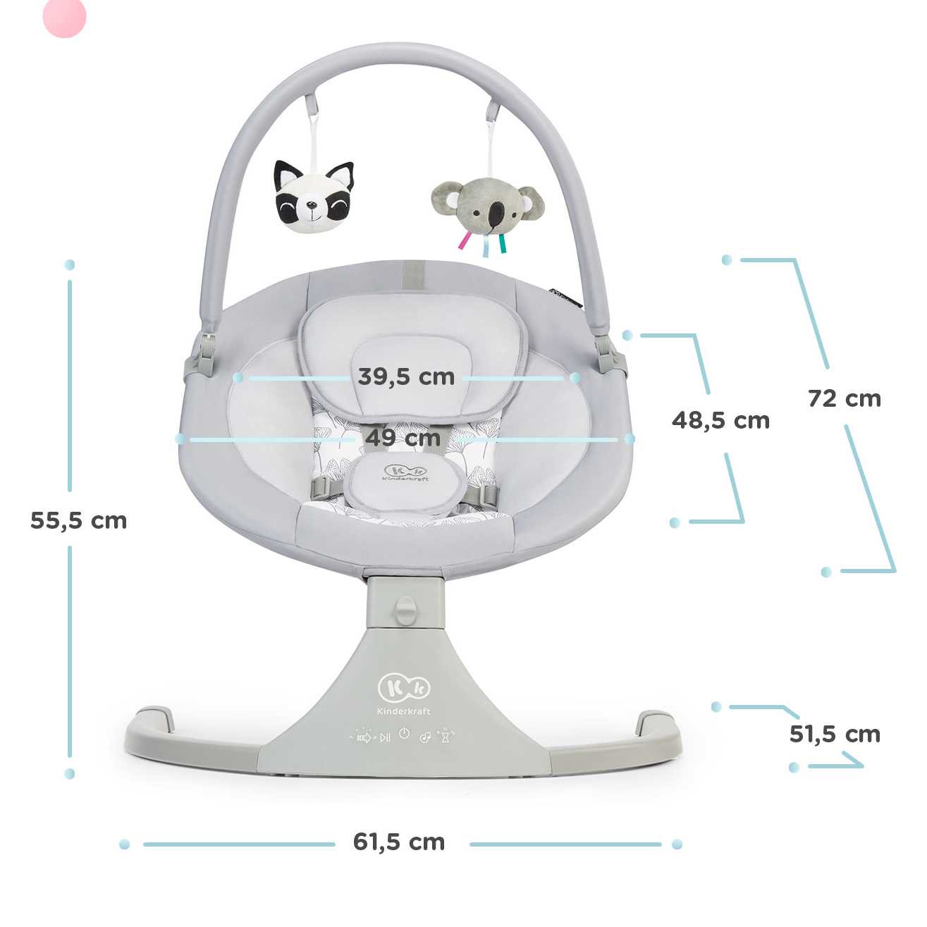 Колыбель Kinderkraft LULI Grey купить,0