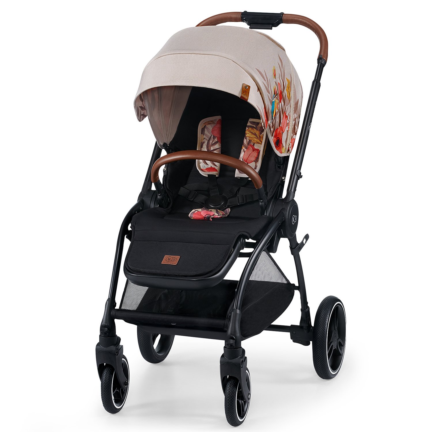 Коляска 2в1 Kinderkraft Evolution Cocoon Bird Peach купить,NaN