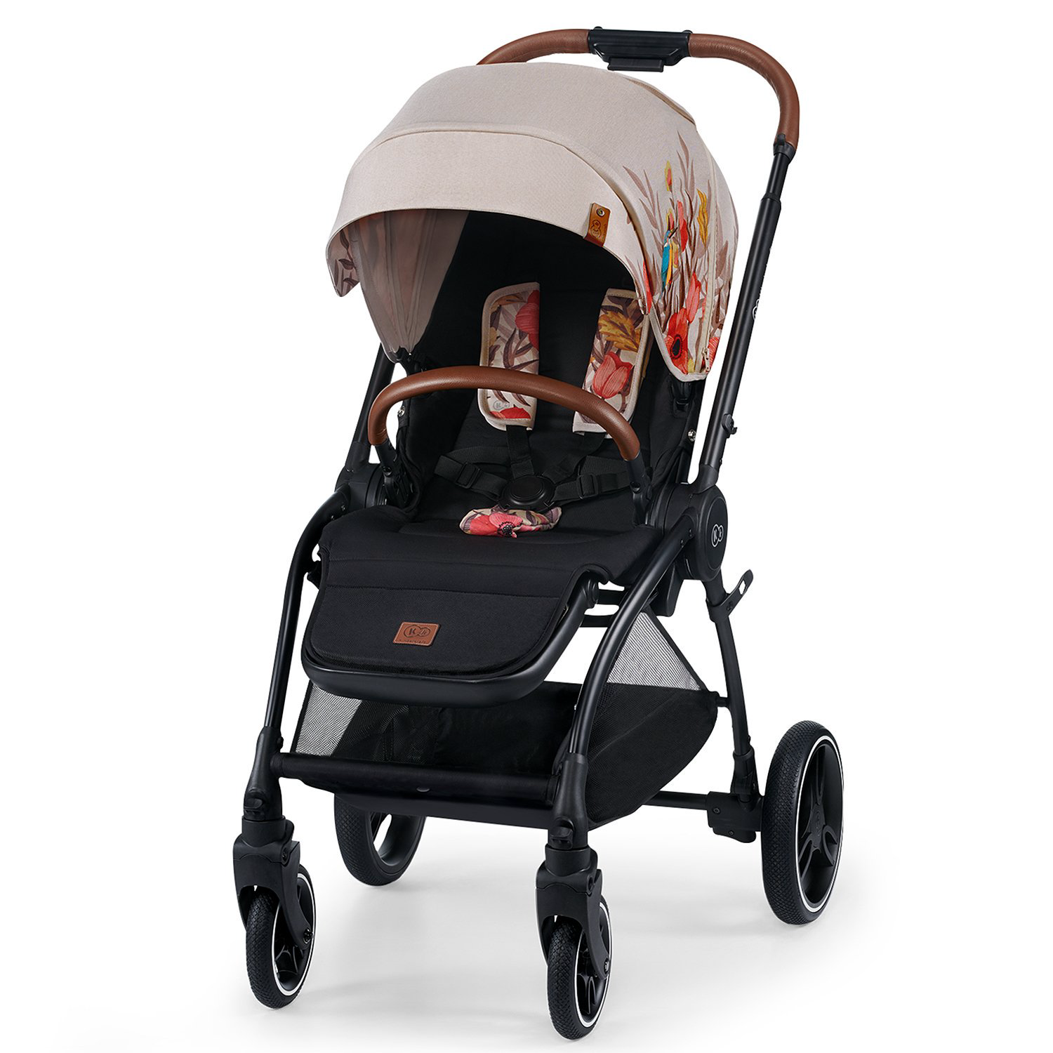 Коляска 2в1 Kinderkraft Evolution Cocoon Bird Peach купить,NaN