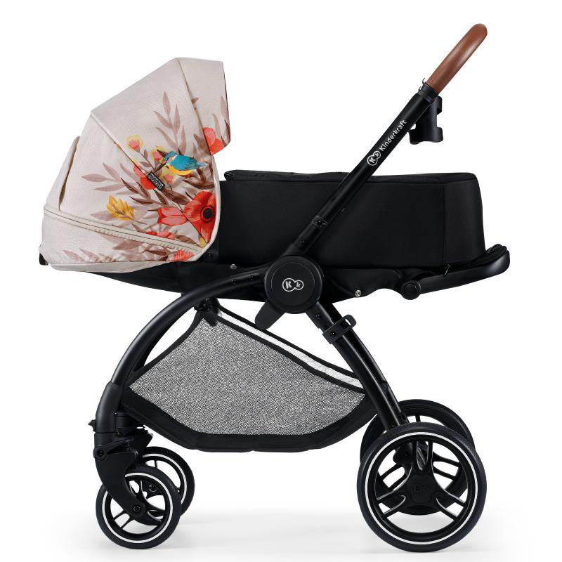Коляска 2в1 Kinderkraft Evolution Cocoon Bird Peach купить,NaN
