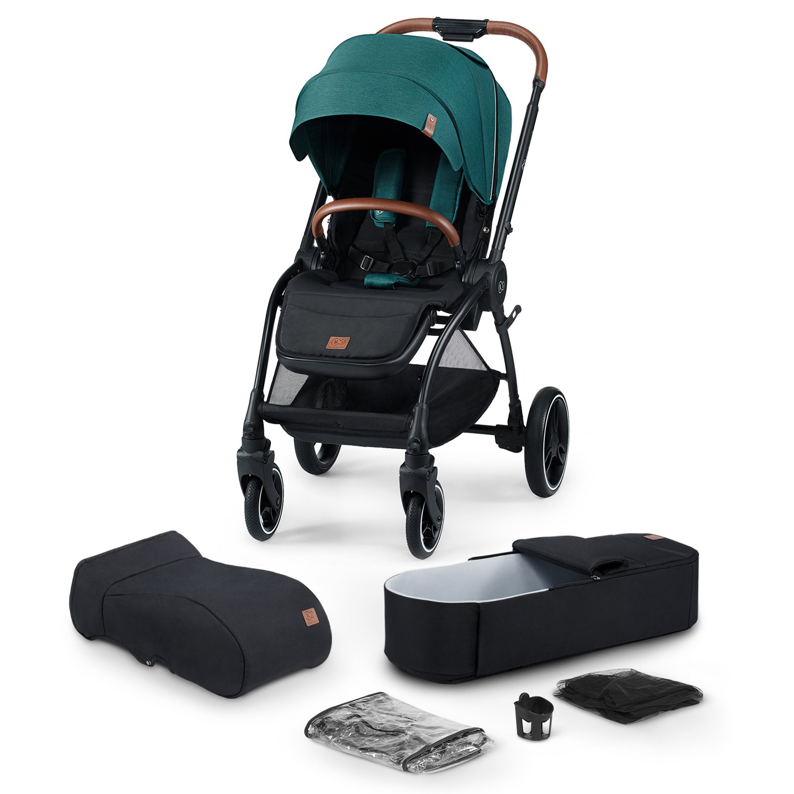 Коляска 2в1 Kinderkraft Evolution Cocoon Midnight Green купить,NaN
