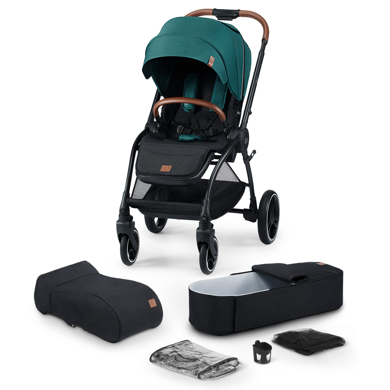 Коляска 2в1 Kinderkraft Evolution Cocoon Midnight Green купить,NaN