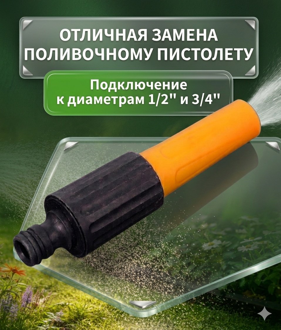 Распылитель ART-Wave PH-A-01 D: 1/2 (13 мм), 3/4 (19 мм), режимов полива: 2, 1 шт