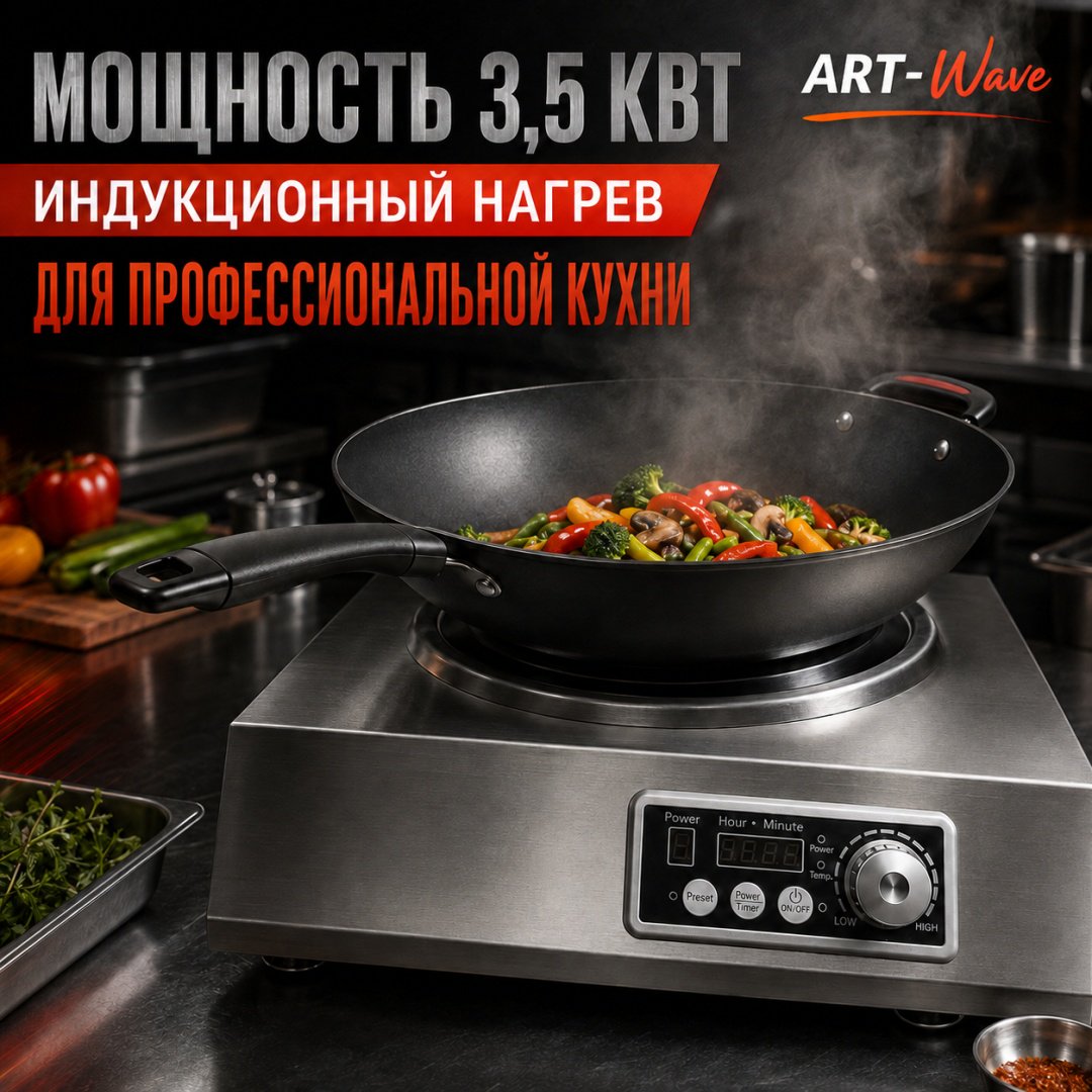 Настольная плита ART-Wave HL-C35A1 черно-серый
