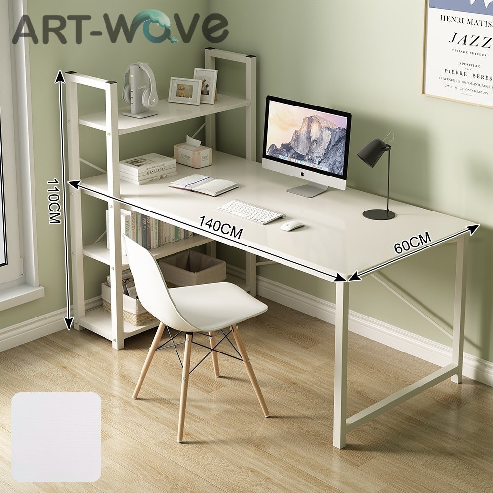 Стол компьютерный ART-Wave TB-25011-white, 140х60x110 см, белый купить,44990