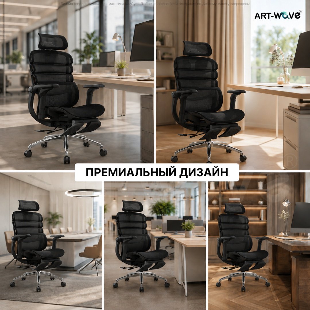 Офисное кресло ART-Wave K3-05, черный купить,89990