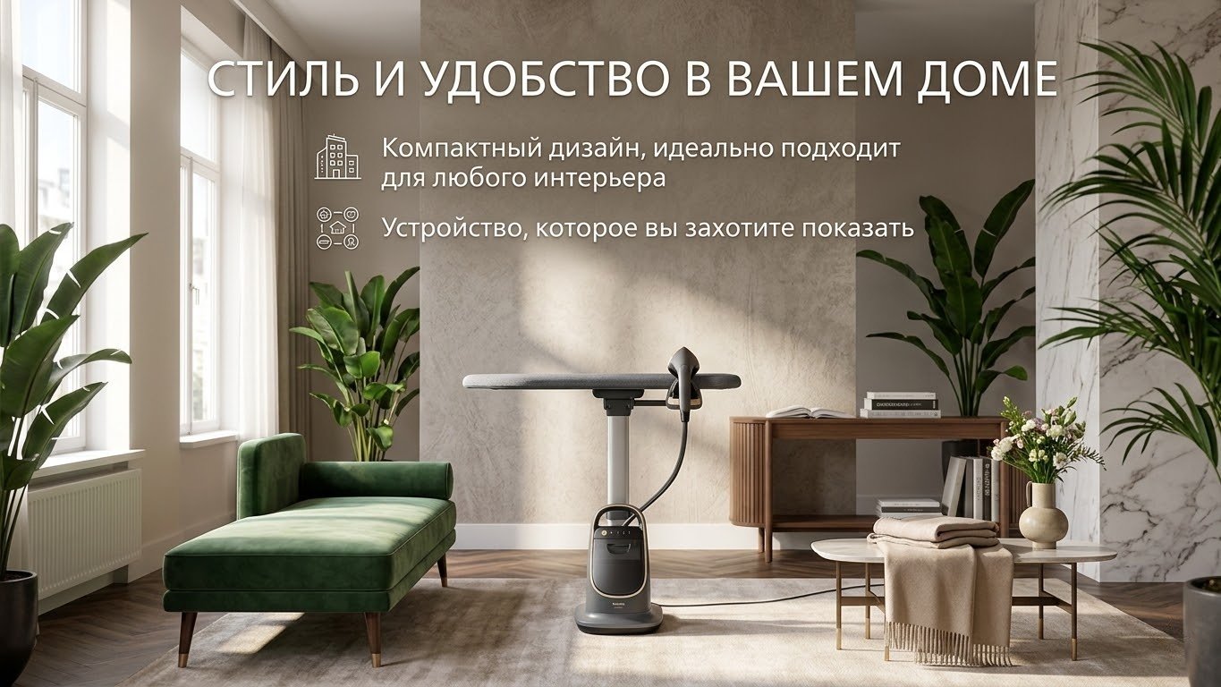 Отпариватель Philips AIS8540/80 черный - ForteMarket Отпариватель Philips AIS8540/80 черный купить,249990