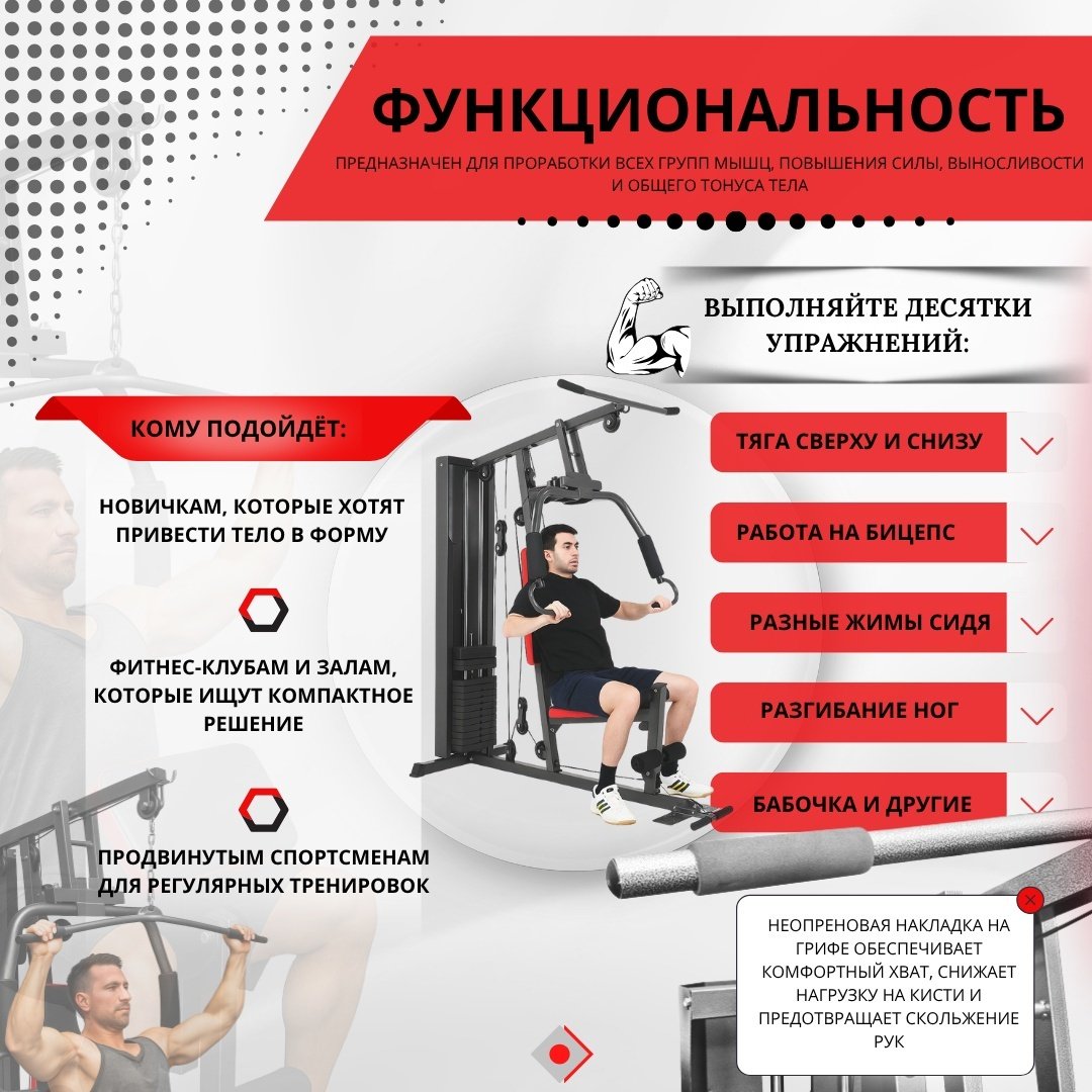 Силовой тренажер Силовой комплекс IVI Cronus HC-1701