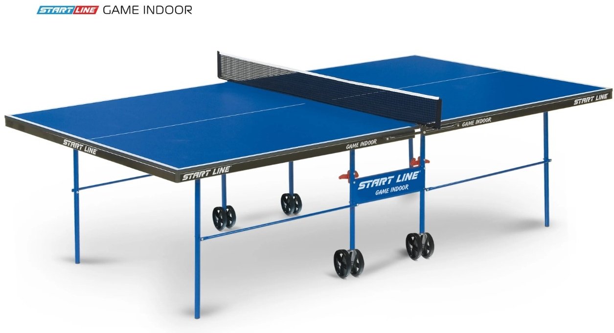 Теннисный стол Start line Game Indoor с сеткой синий купить,115000