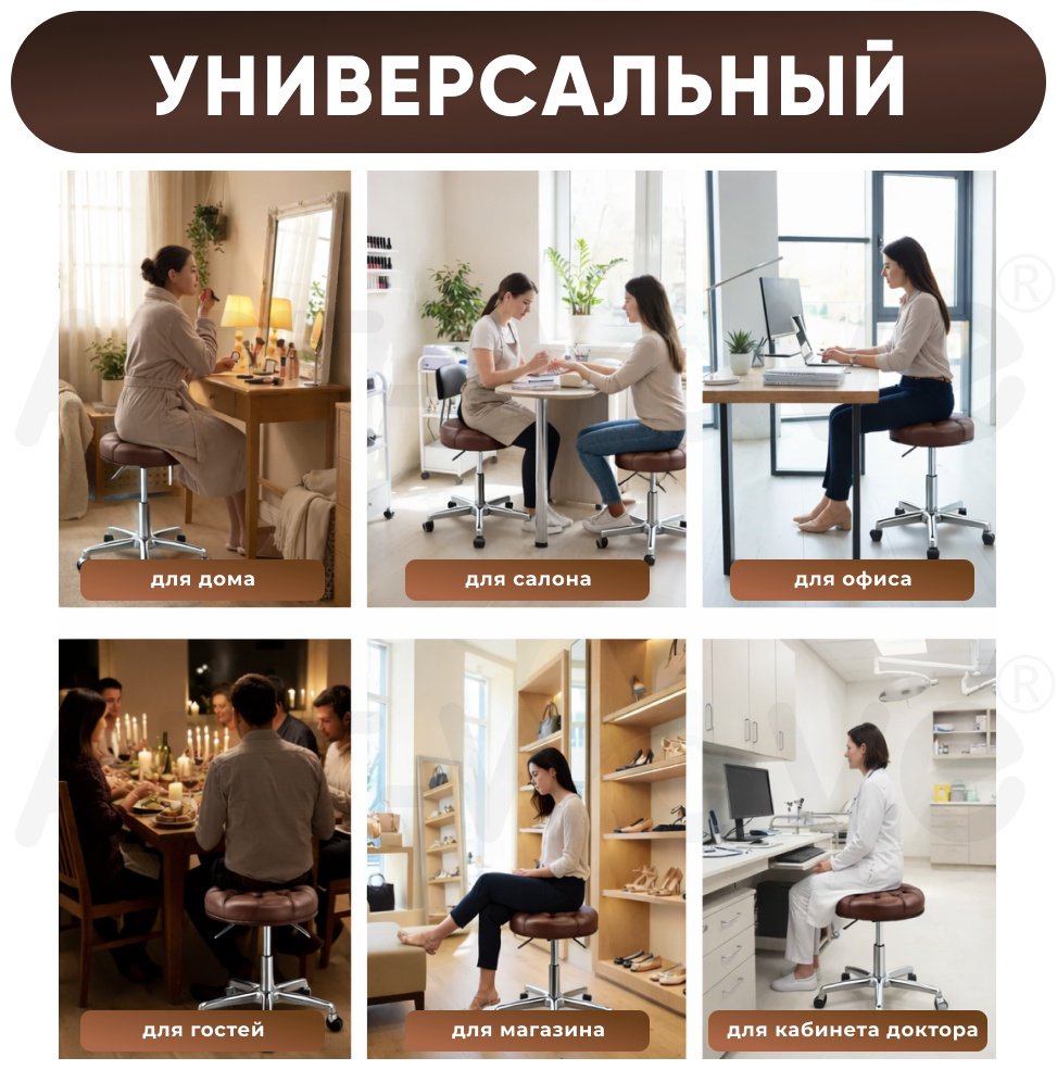 ART-Wave стул X-016-brown коричневый 33х56 см