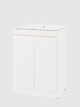 Тумба для ванной комнаты Daiva Casa Галатея 70x85x46 cм белая купить,NaN