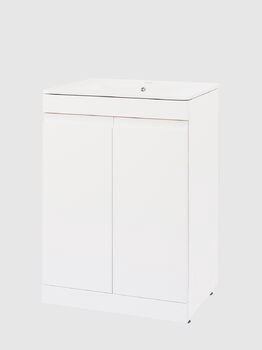 Тумба для ванной комнаты Daiva Casa Галатея 70x85x46 cм белая купить,NaN
