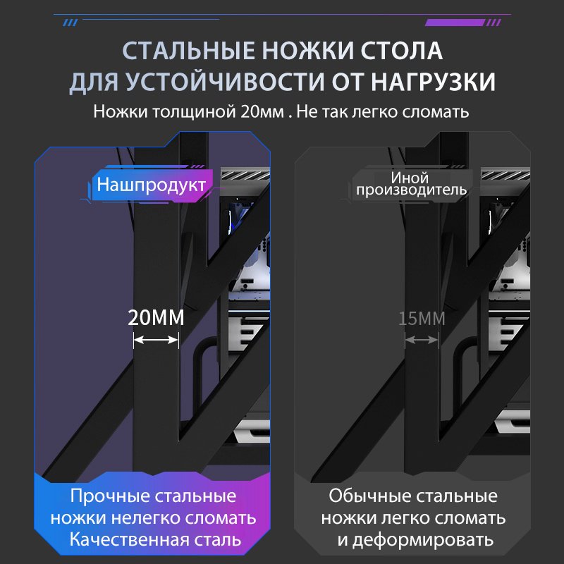 Стол компьютерный 1301, 120х60x75 см, черный купить,28784