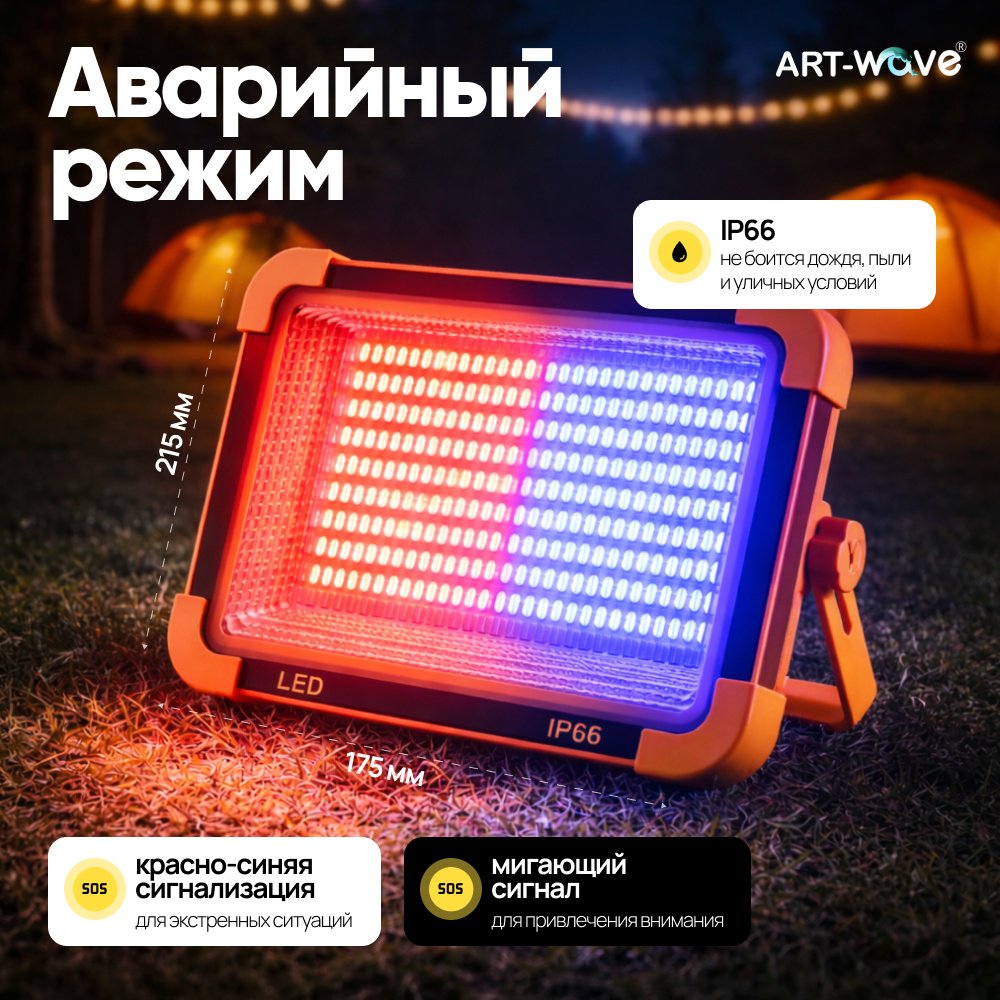 Фонарь ART-Wave FL-1 кемпинговый желтый купить,NaN