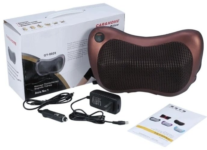 Car Home QY-8028 массажная подушка для тела, вибрационный, коричневый