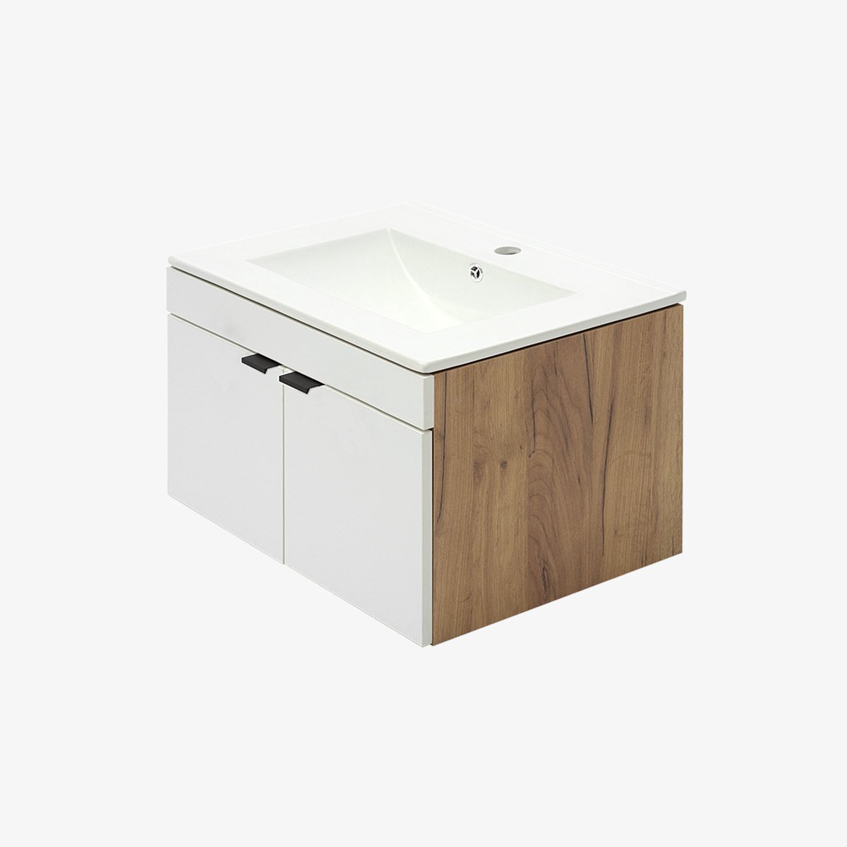 Тумба для ванной комнаты Daiva Casa Амалия 70x50x46 см бело-коричневая купить,NaN