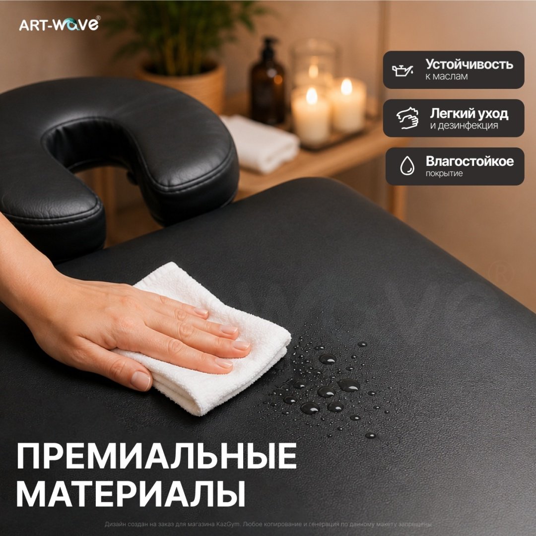 ART-Wave X-013 до 270кг, черный стол 70х185 см купить,NaN
