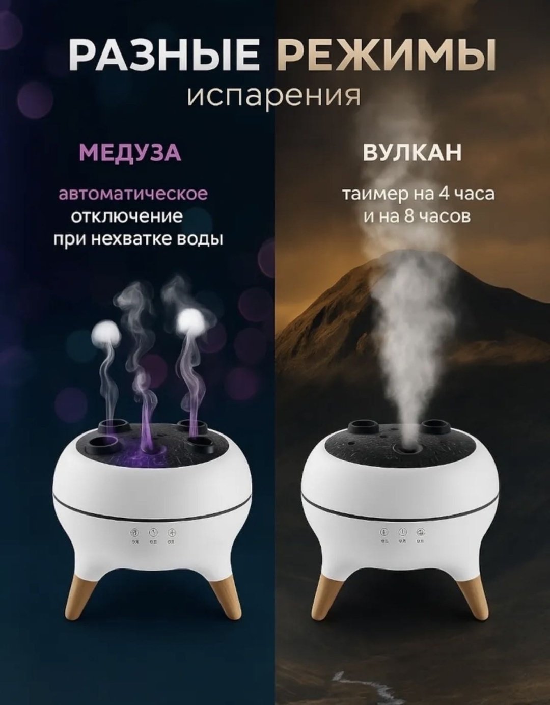 Увлажнитель воздуха DIDA Медуза Pro белый купить,12208