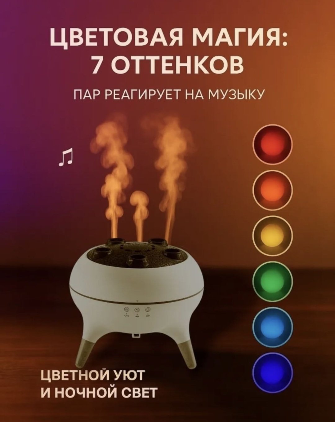 Увлажнитель воздуха DIDA Медуза Pro белый купить,12208