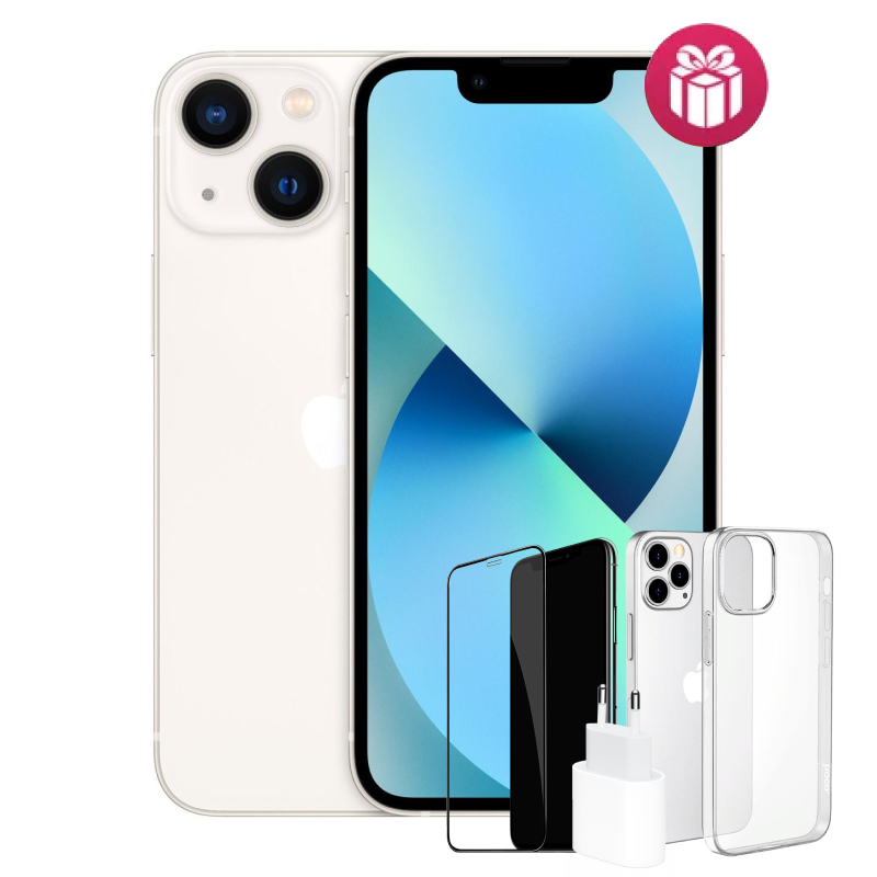 Смартфон Apple iPhone 13 128GB White + акция 3 подарка купить,NaN