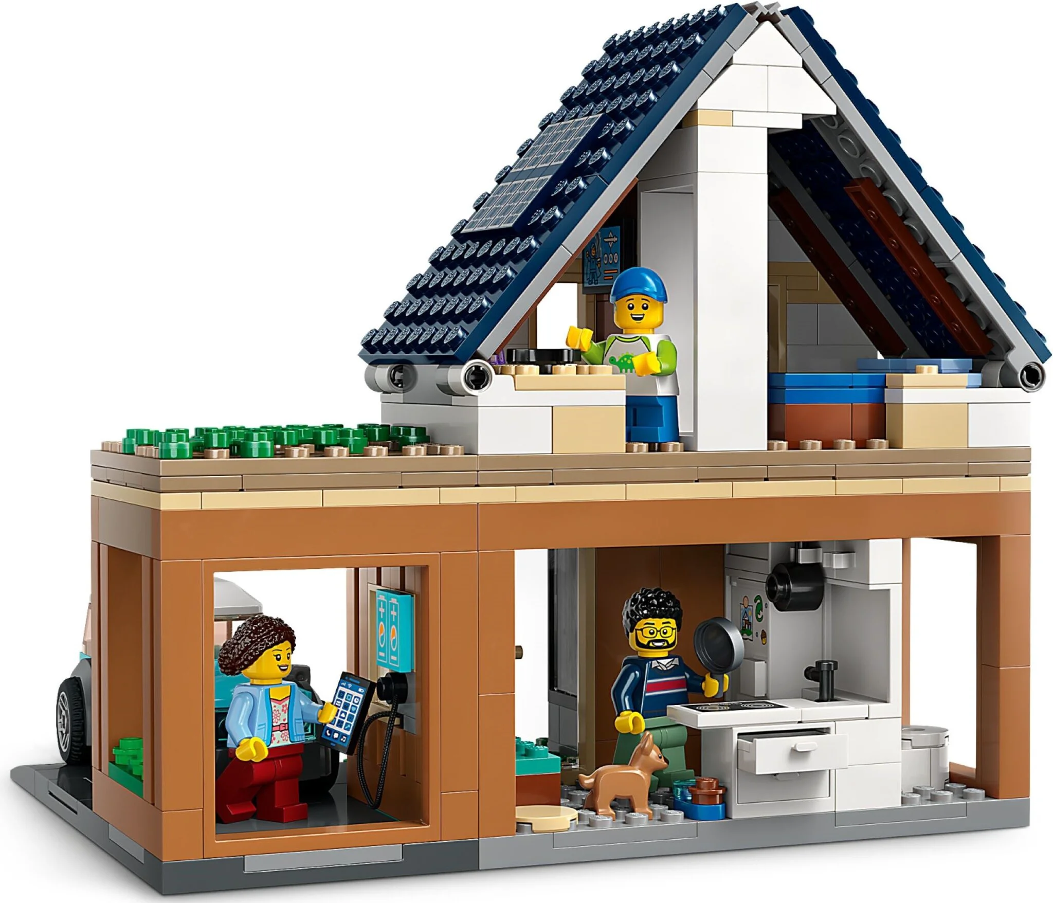 Конструктор LEGO Город Семейный дом и электромобиль 60398