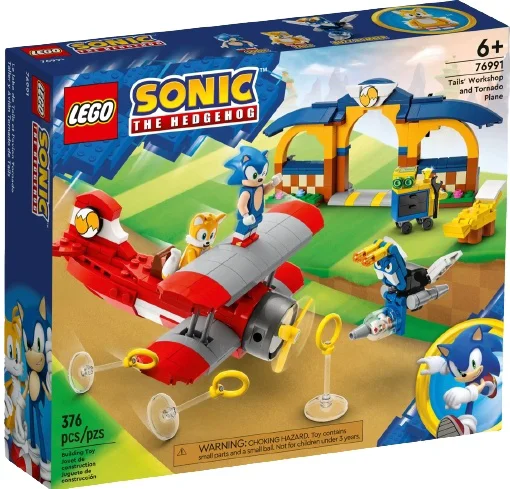 Конструктор LEGO Соник Мастерская Тейлза и Самолет Торнадо 76991 