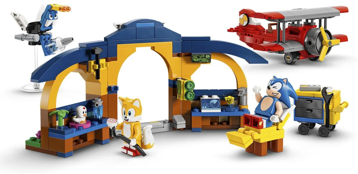 Конструктор LEGO Соник Мастерская Тейлза и Самолет Торнадо 76991 