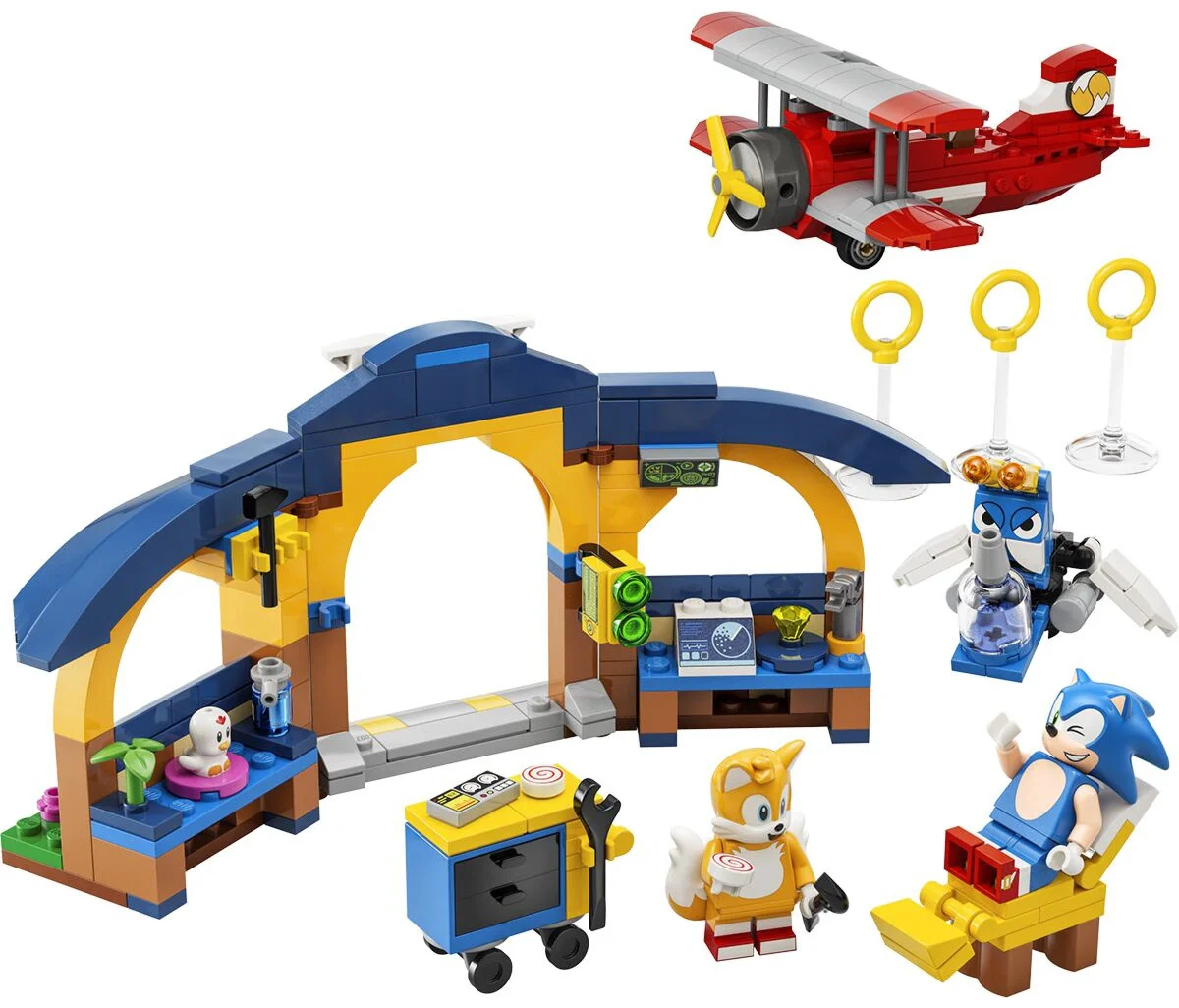 Конструктор LEGO Соник Мастерская Тейлза и Самолет Торнадо 76991 