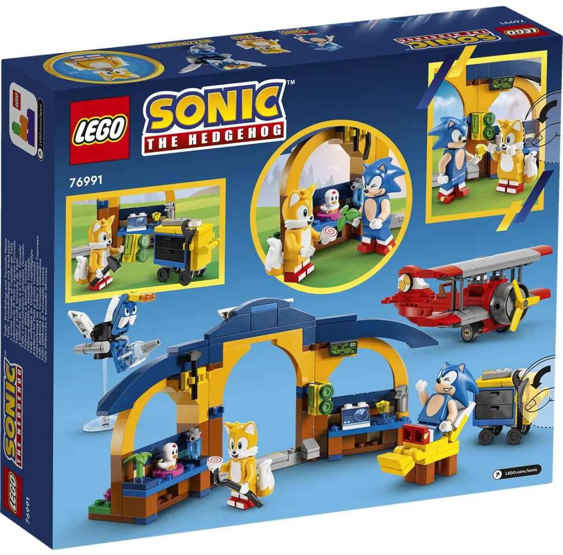 Конструктор LEGO Соник Мастерская Тейлза и Самолет Торнадо 76991 