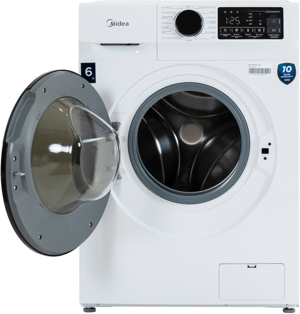 Стиральная машина Midea MFN11W60B/W-KZ белая купить,NaN