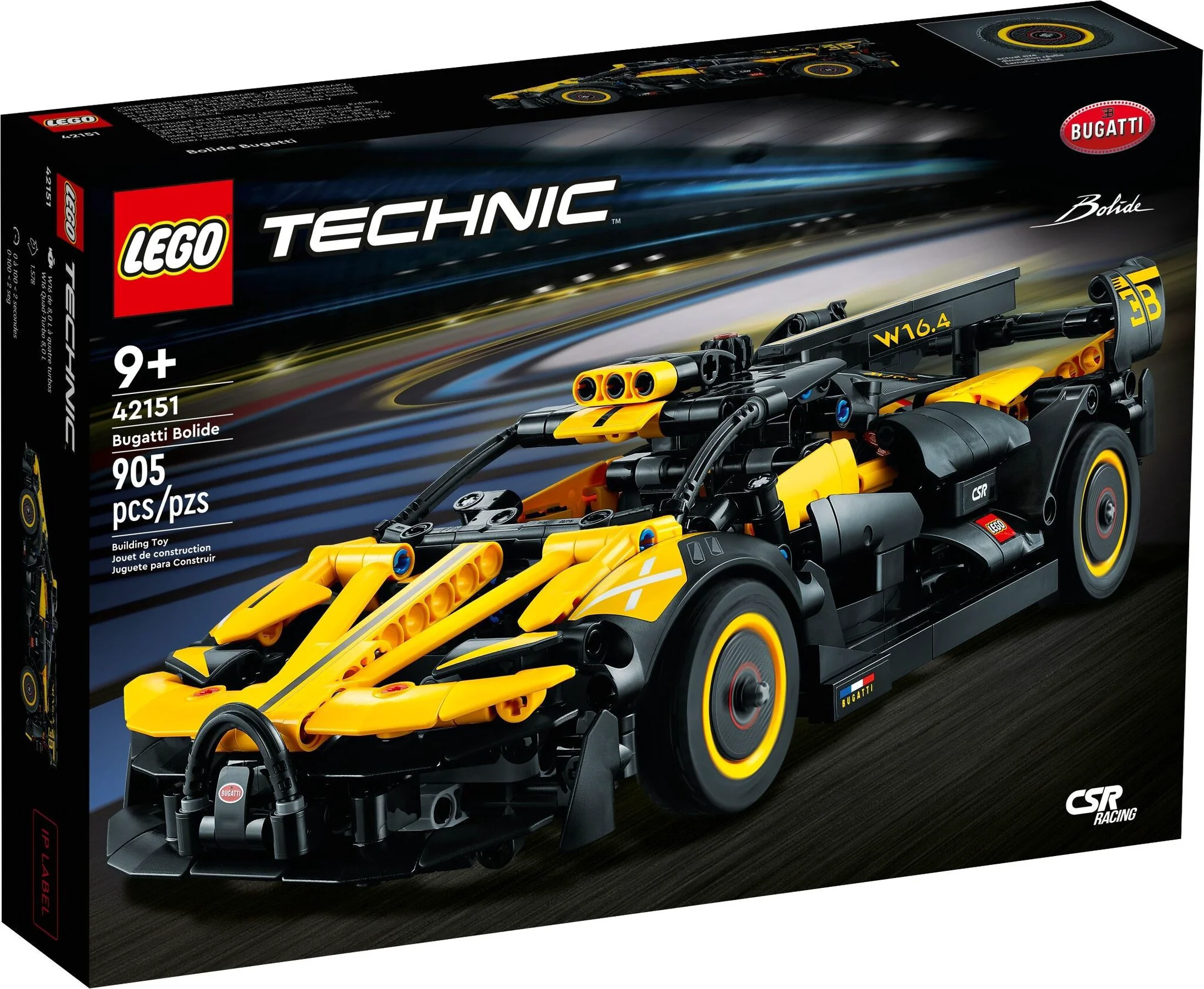 Конструктор LEGO Бугатти Болид Technic 42151