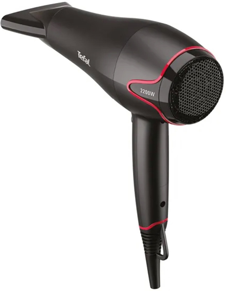 Фен Tefal HV5700D8 черно-красный купить,17990