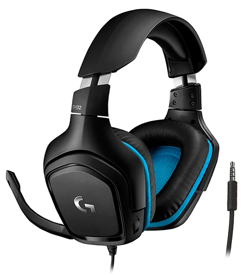 Наушники Logitech G432 981-000770 Blue Black
