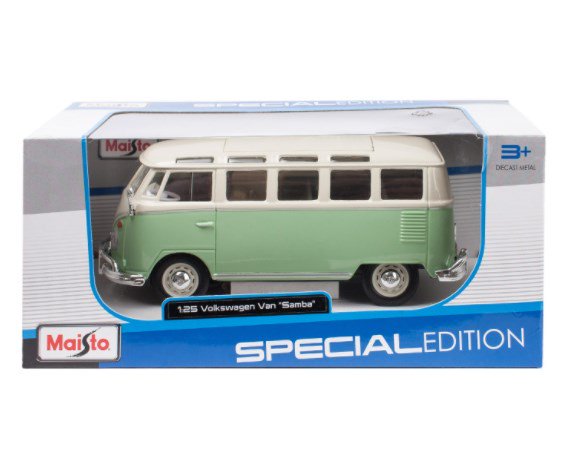 Модель автомобиля Maisto 1:24 Volkswagen Van Samba 31956 купить,NaN
