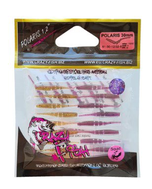 Силиконовая приманка Crazy Fish Polaris 1.2" 61-30-12/32-6 30мм 0,1гр 16шт купить,NaN