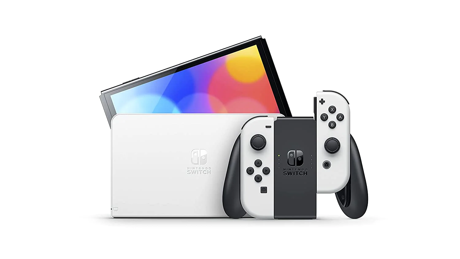 Игровая приставка Nintendo Switch OLED белая - ForteMarket Игровая приставка Nintendo Switch OLED белая купить,0